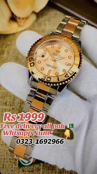 Luxury Men’s Stainless Steel Wrist Watch | Premium Design