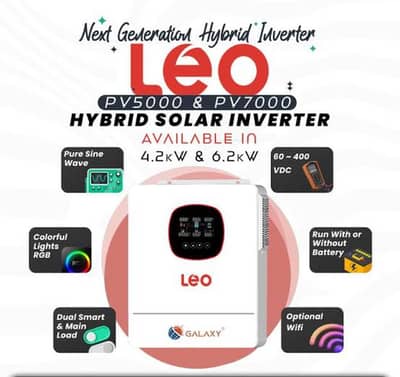 Galaxy LEO 4.2 & 6.2 kW Hybrid Solar Inverter