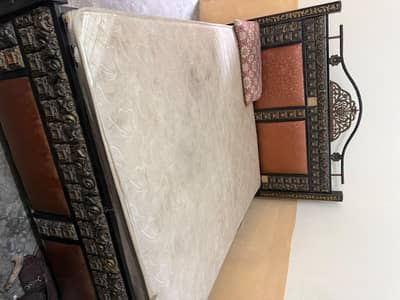 iron bed set without mattress