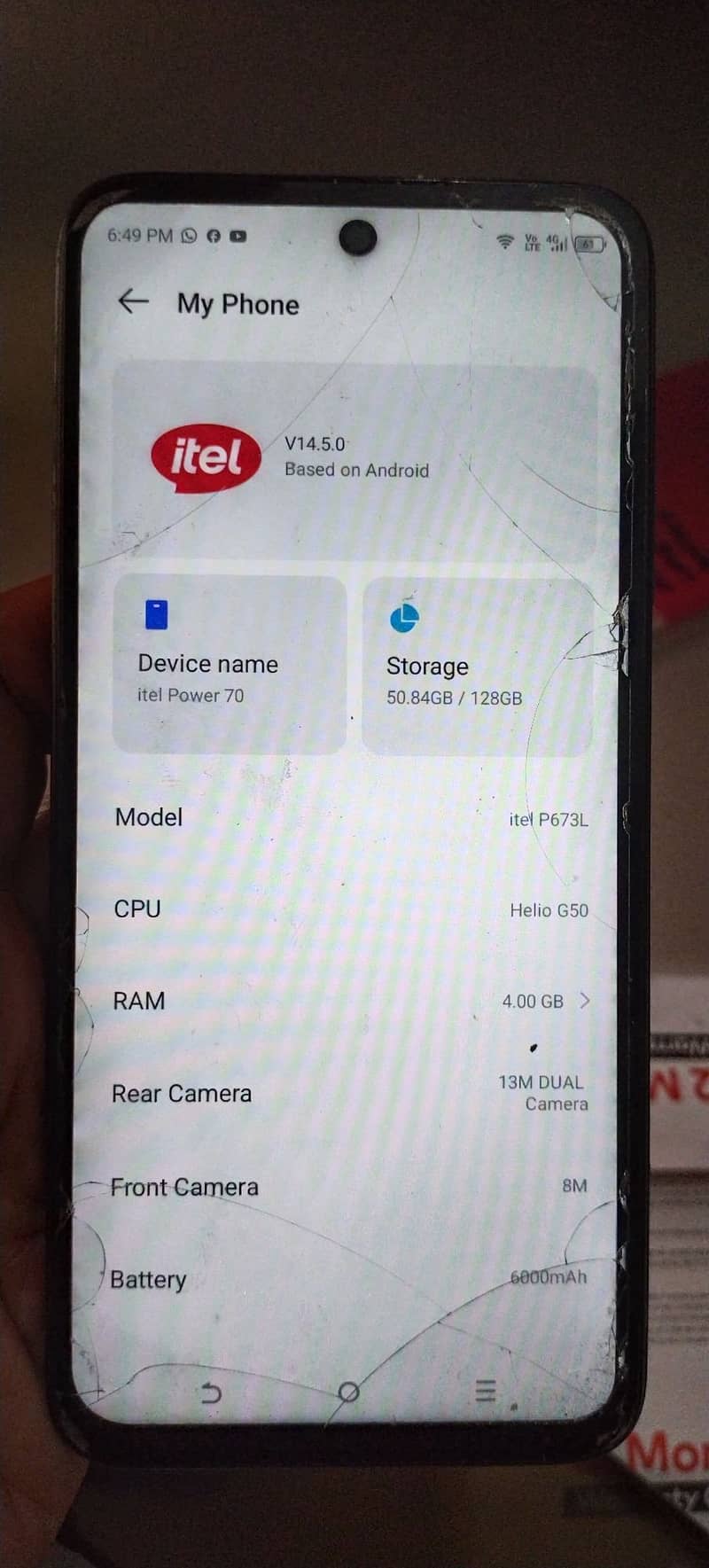 Itel P70 3
