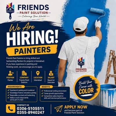 Painters Required (Male)