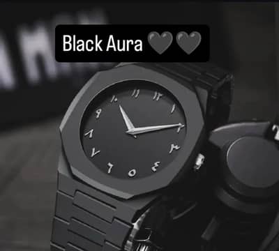 Black Aura – Arabic Dial Premium Watch