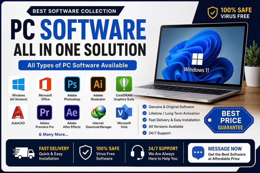 All PC Software Available 0