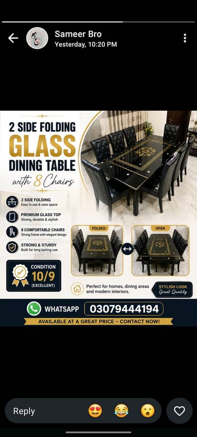 Dining table