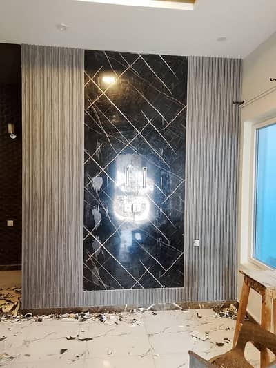 Wpc fluted panel-Pvc fancy ceiling-Media wall-Wallpaper-Pvc wall panel