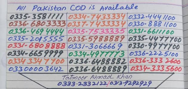 Ufone Golden Numbers