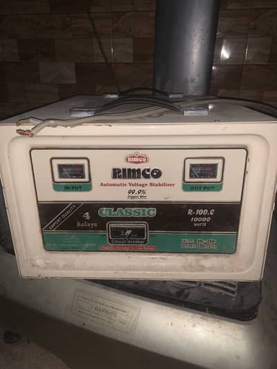 Rimco 10k watt stabilizer