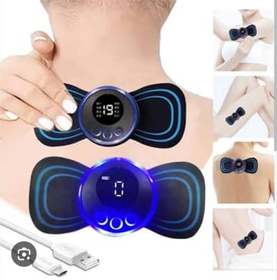EMS Butterfly Massager Black Portable Rechargeable