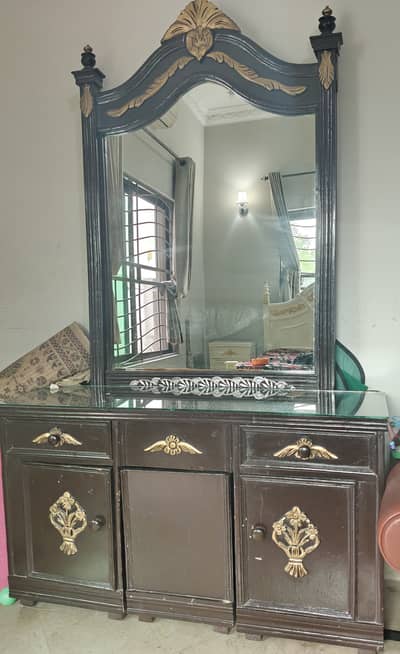 Wooden Dresser with mirror for sale
