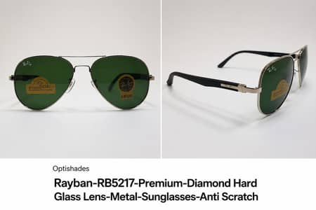 Ray-Ban aviator glasses scratchless glass