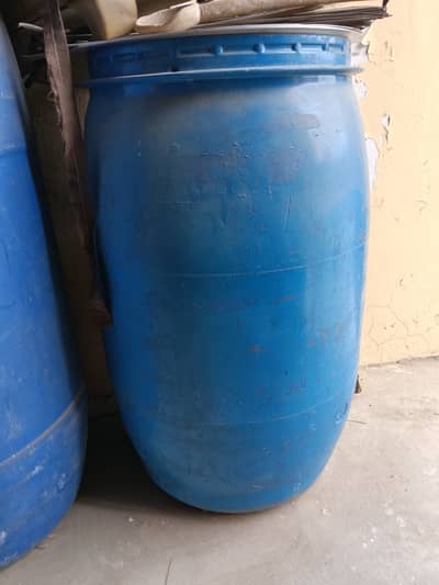 Blue Plastic Drums 2x