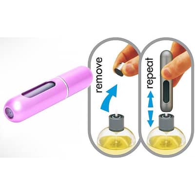 Pocket Size Perfume Spray Bottle – Easy Bottom Refillable