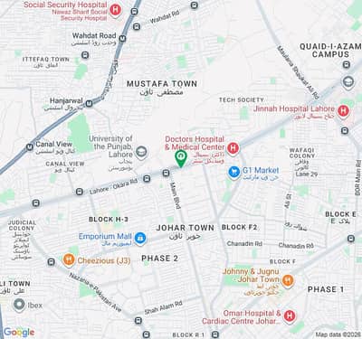28.9 kanal Land main canal road johar Doctor hospital lahore