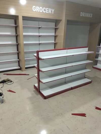 pharmacy rack and medical store display and stock room racks