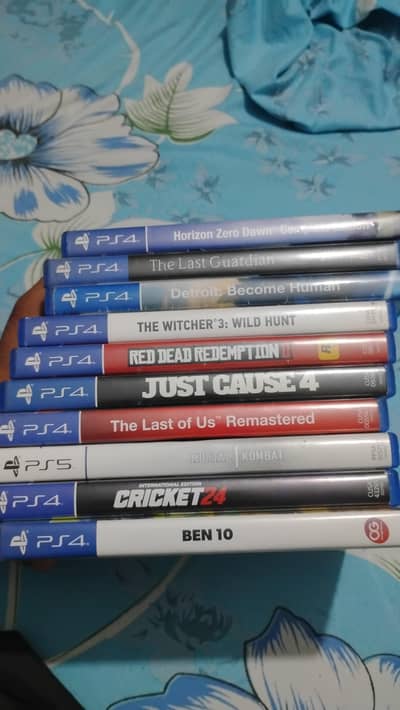 ps4/5 games 1/2 time used only brand new condition