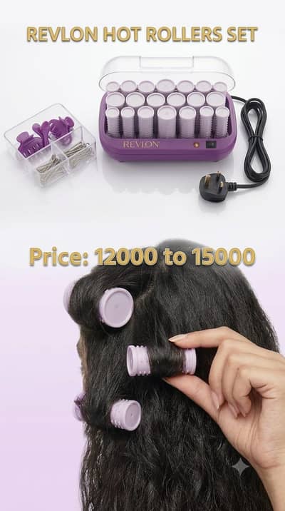 Revlon heated hair rollers set