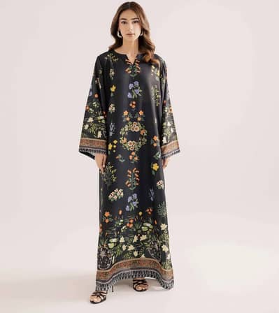 Raw silk kaftan new