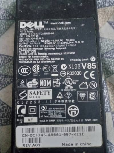 Dell laptop charger for sale in Hyderabad Sindh