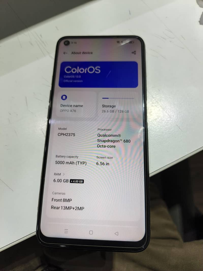 OPPO A76 0