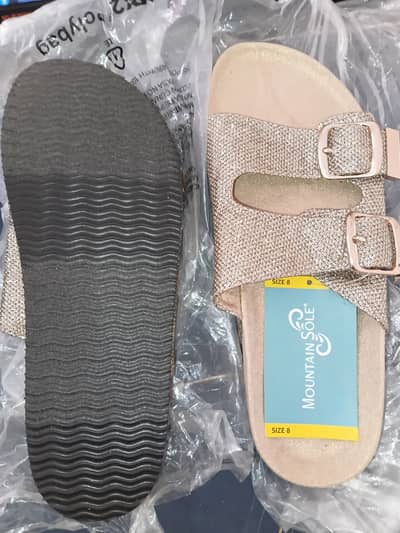 Mountain sole brand original ,golden glitter color sendal style