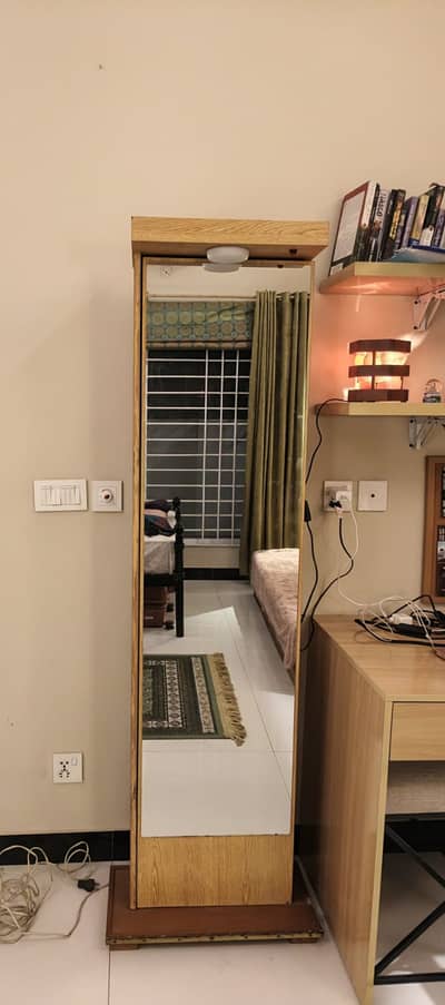 Sliding Mirror with a Shelf