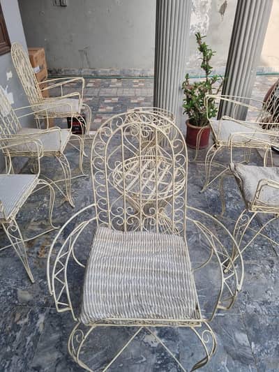6 Iron Based chairs with strong support