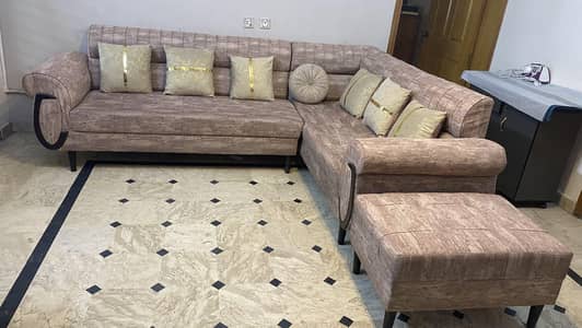 luxury Lshape sofa /7seater Lshape/free cover