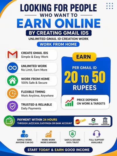Work From Home – Online Account Creation Job