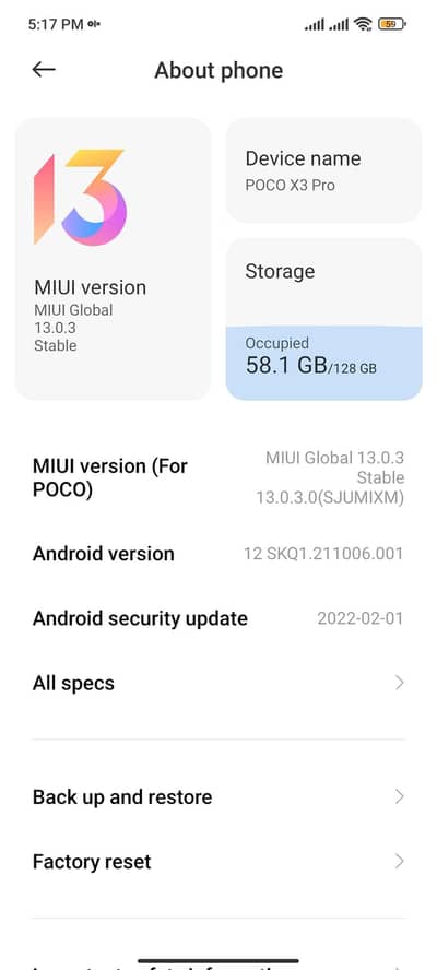 Xiaomi Poco X3 Pro