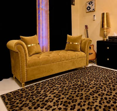 Sofa 3 seater | Golden Velvet | Very Comfortable