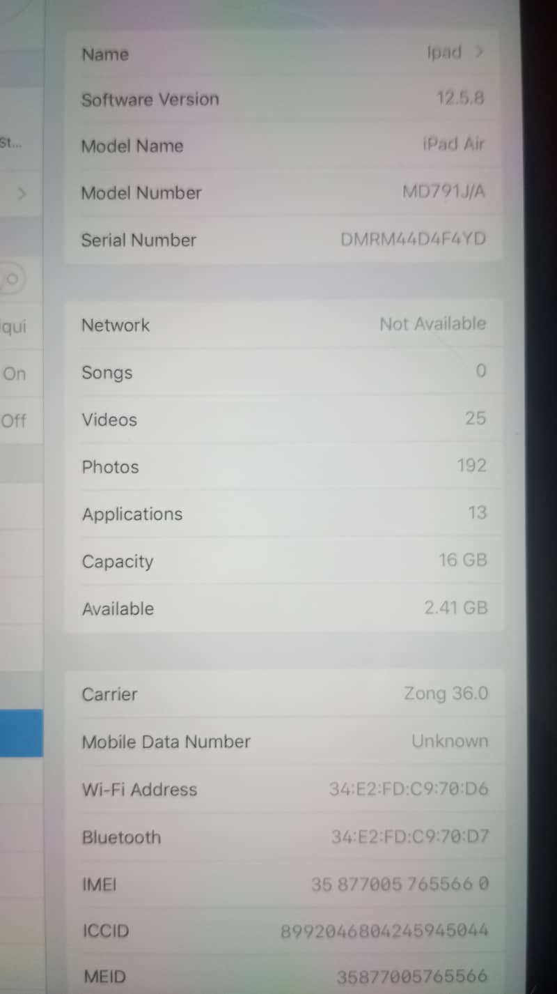 Ipad Air 1 2