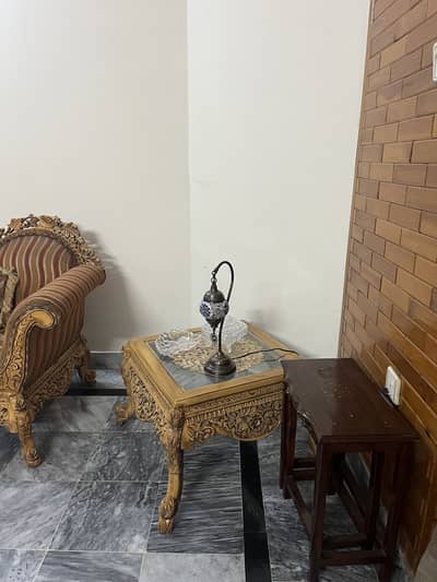 Chinioti Style Sofa Set with Tables