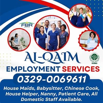 Maids / House Maids / cook / House chef / Baby Sitter maid available