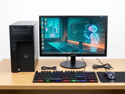 Complete System including Tower PC, Huge size LCD, RGB mouse Keyboard