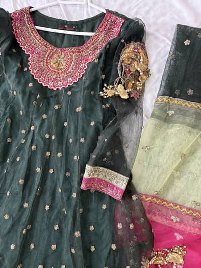 Zahra Rubab Dark Green Formal Dress |Excellent condition