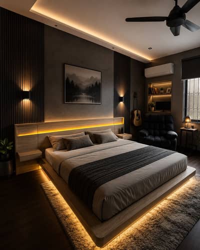 Minimalistic Bed Along with Matress Classique Executive