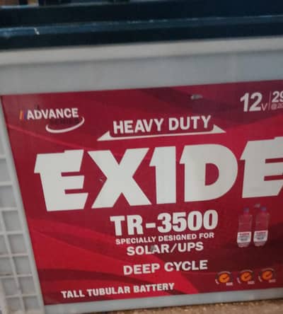Used Batteries for UPS & Solar Generator 3500 Tabular Exide
