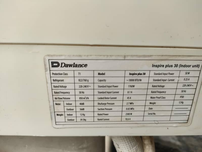 Dawlance Split AC 1
