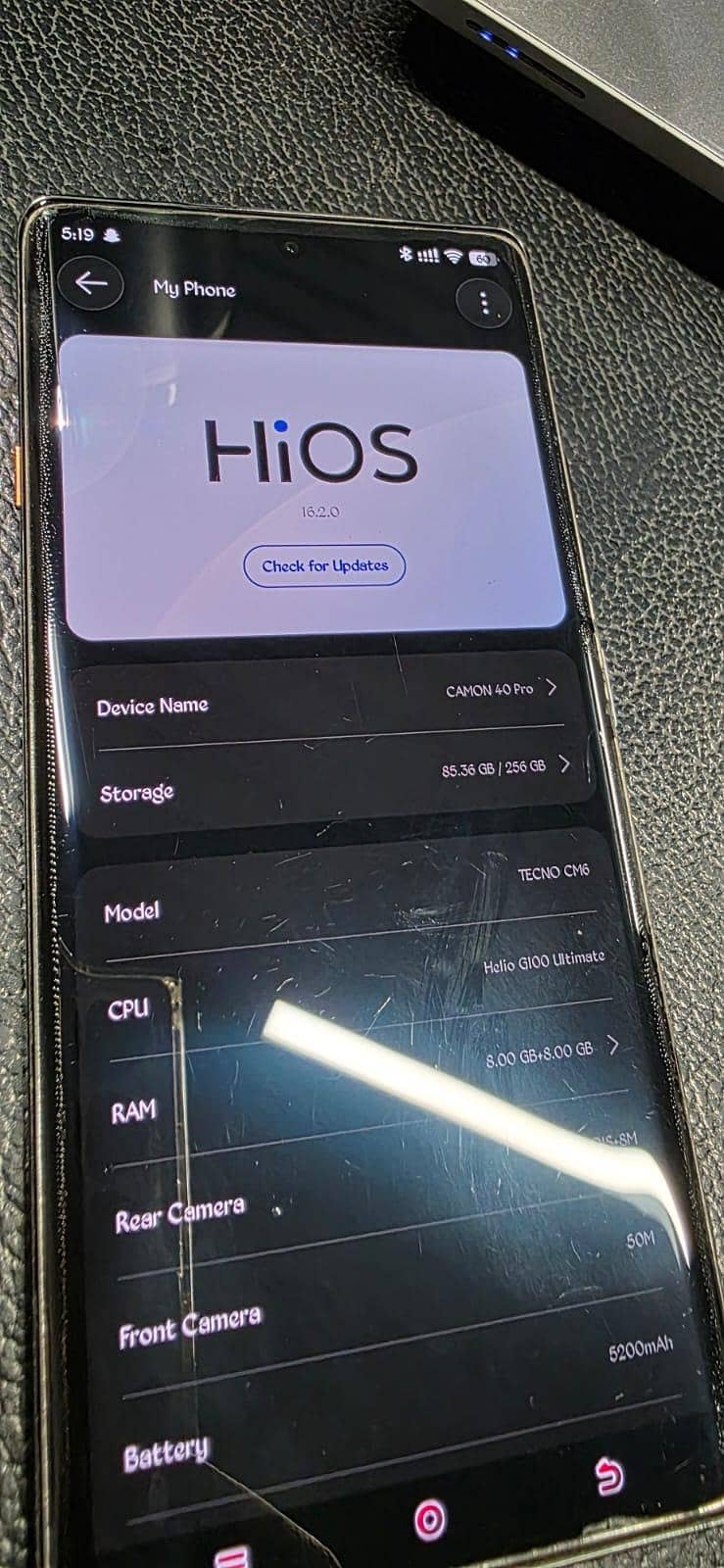 Tecno Camon 40Pro 6