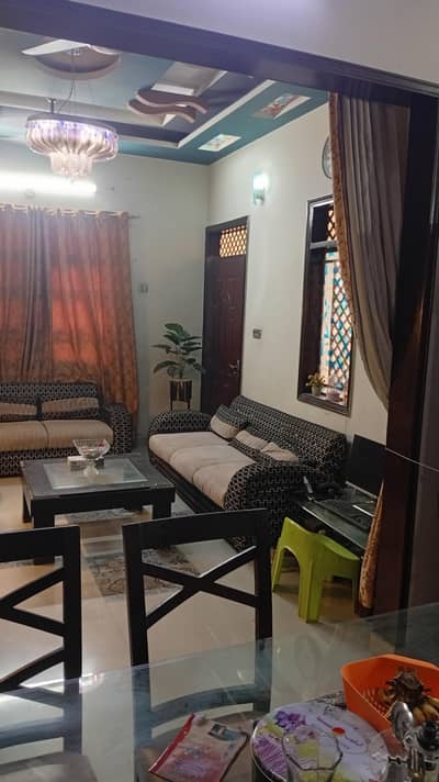 7 seater sofa with 3 Woden Table Large1x Small2x