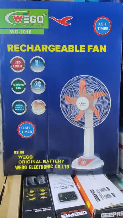 Rechargeable fans