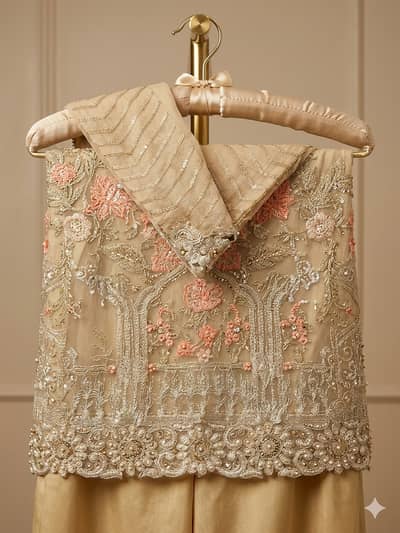 Fancy  chiffon Embroided shirt with  Fancy boder duppta