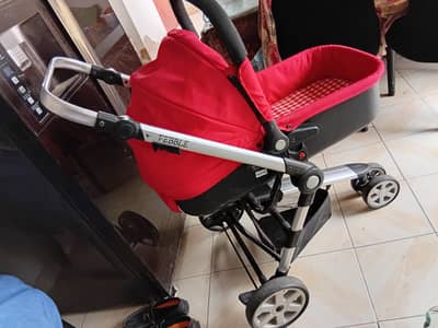 pebble stroller red colour imported