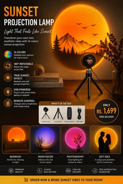 Esthetic Sunst lamp