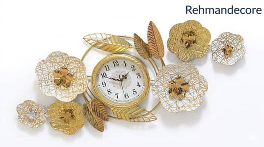 New Metal Floral Wall clock