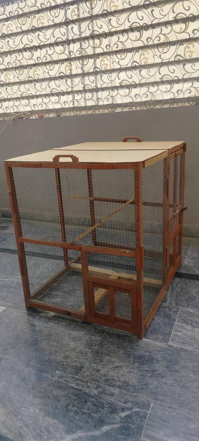 Wooden Bird Cage