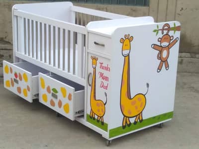 Baby cot | wooden cot | kids bed | crib | coat | swing | size 2 by 4