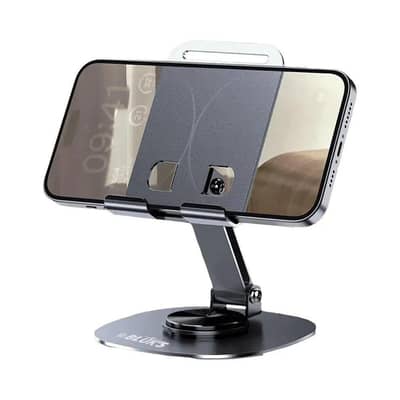 Premium 360° Swivel Aluminum Desktop Phone Stand