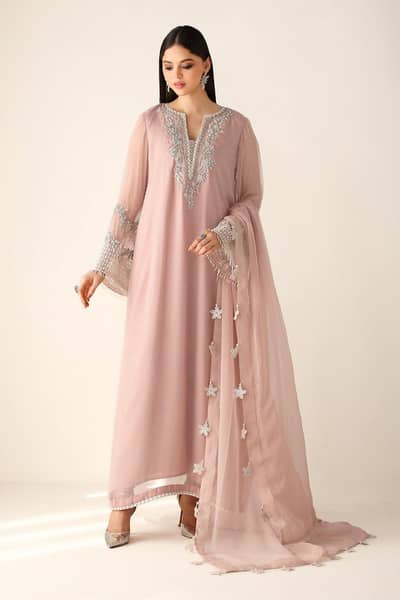 Baroque Luxury Chiffon Hand Embellished Festive Collection 2025/26