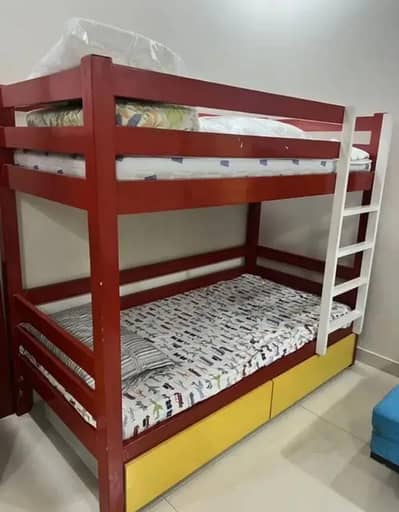 lasani wood bunk bed